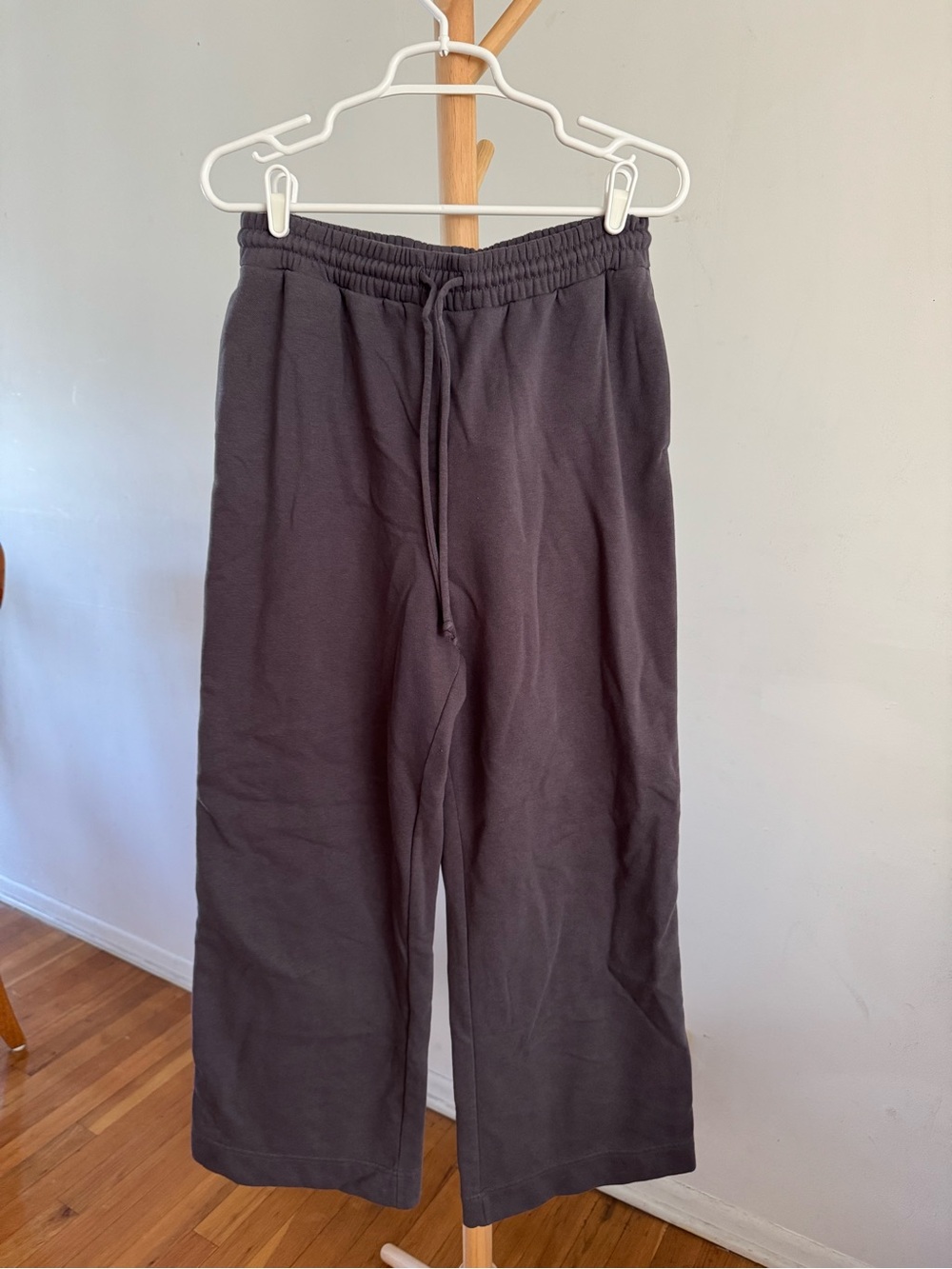 Drawstring Lounge Sweat Pants - Charcoal